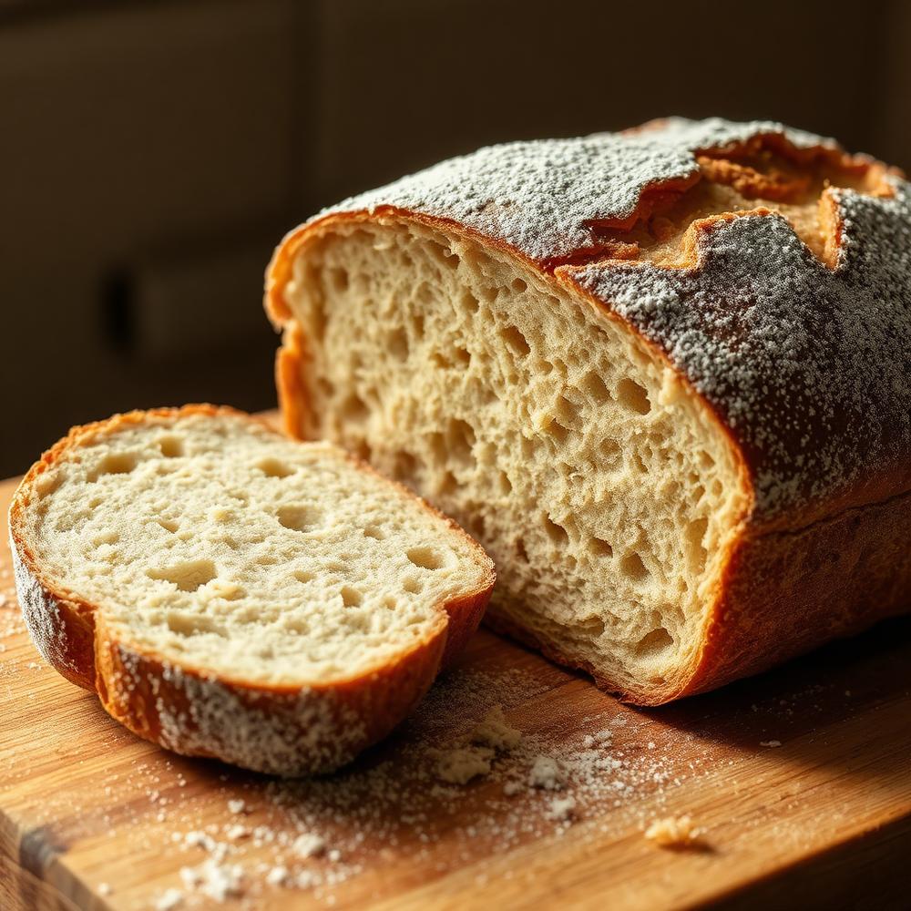Rustic No-Knead Sourdough